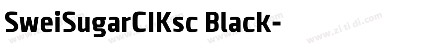 SweiSugarCIKsc Black字体转换